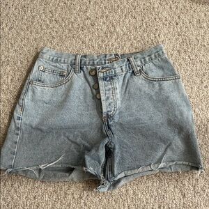 High-Waisted Denim Shorts